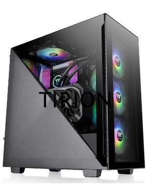 Компьютерный корпус Thermaltake Divider 300 TG ARGB черный без БП ATX 2x120mm 2xUSB3.0 audio front door bott PSU