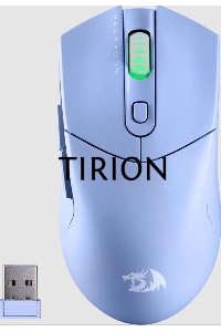 Мышь беспроводная REDRAGON St4r Pro голубой, 26000 dpi, радиоканал, Bluetooth, USB, кнопки - 6