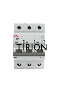 Выключатель автоматический модульный 3п D 40А 6кА AV-6 AVERES EKF mcb6-3-40D-av