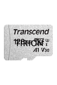 Флеш карта microSD 128GB Transcend microSDXC Class 10 UHS-I U3, V30, A1, (без адаптера), TLC
