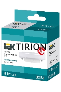 Лампа светодиодная Iek LLE-T80-8-230-40-GX53 ECO T75 таблетка 8Вт 230В 4000К GX53 IEK