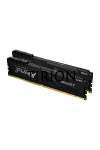 Оперативная память Kingston Fury Beast, DDR4, 16GB (2x8GB), 3600MHz, CL17, с радиаторами, черный