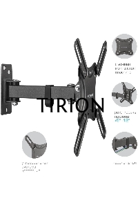 Кронштейн для телевизора Kromax CORBEL-4 черный 15
