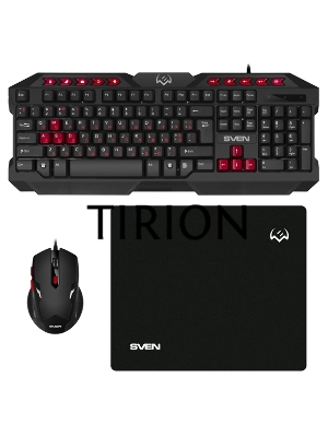 Набор SVEN GS-9200 игровые клавиатура, мышь и коврик