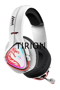 Наушники с микрофоном A4Tech Bloody MR720 белый/красный мониторные BT/Radio оголовье (MR720 NARAKA)