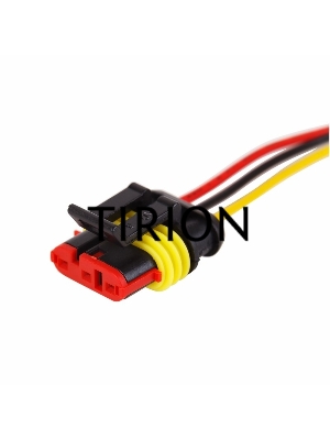 DJ7041-1.5-21 автомобильный разъем гнездо с проводом 20 см (4-контактный)