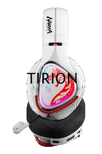 Наушники с микрофоном A4Tech Bloody MR720 белый/красный мониторные BT/Radio оголовье (MR720 NARAKA)