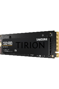 Накопитель SSD Samsung 980, 1000GB, PCIe 3.0 x4, M.2 2280, NVMe, R/W 3500/3000
