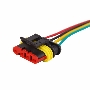 DJ7031-1.5-21 автомобильный разъем гнездо с проводом 20 см  (3-контактный)