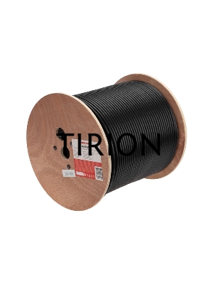 Кабель витая пара F/UTP, CAT 6, PE, 4PR, 23AWG, OUTDOOR, SOLID, черный, 305м Rexant