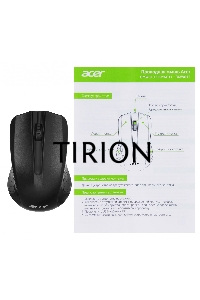 Мышь проводная Acer OMW010 черный, 1200 dpi, USB, кнопки - 3