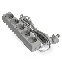 Сетевой фильтр ExeGate EX285826RUS  ECE-5-5G (5 евророзетки с заземлением, 5м, серый)