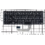 Клавиатура для ноутбука Asus UX561UD Q535UD черная без рамки, с подсветкой