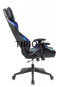 Кресло игровое Бюрократ VIKING 5 AERO BLUE черный/синий искусственная кожа