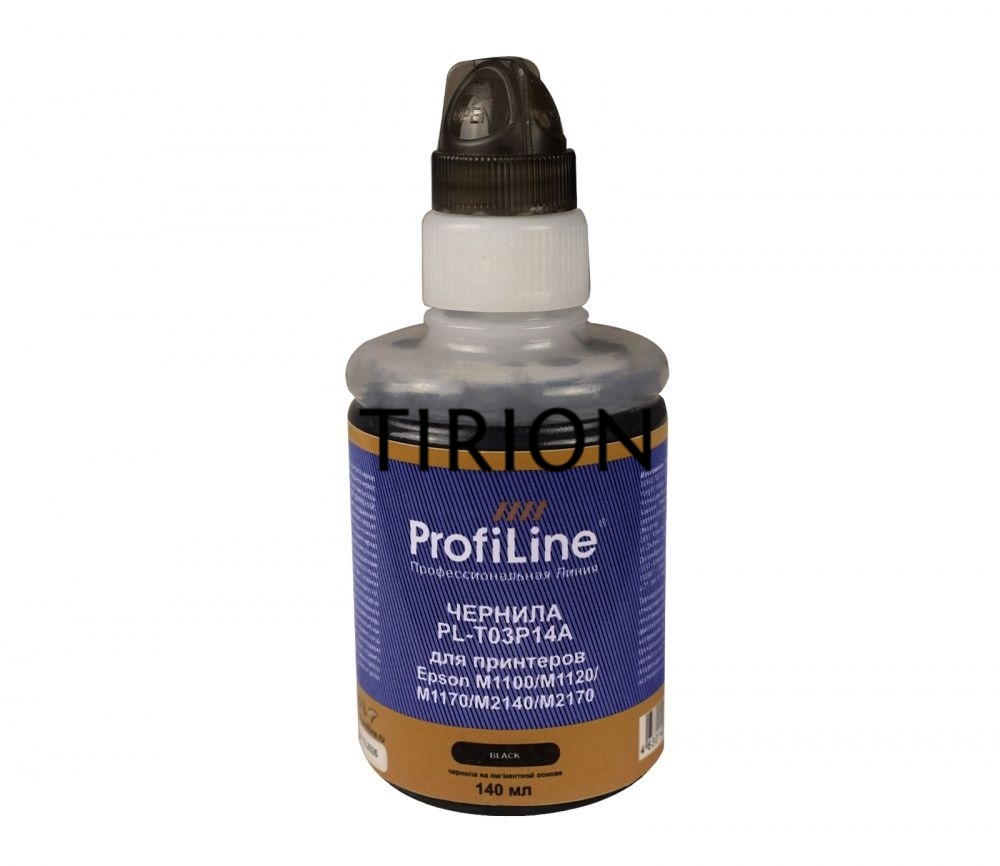 Чернила PL-T03P14A для принтеров Epson M1100/M1120/M1170/M2140/M2170 на пигментной основе Black 140 мл ProfiLine