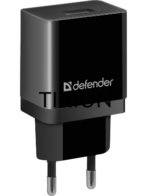Сетевой адаптер Defender 1xUSB, 5V/2.1А, пакет, черный (EPA-10)