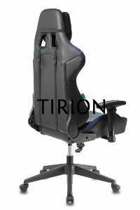 Кресло игровое Бюрократ VIKING 5 AERO BLUE черный/синий искусственная кожа