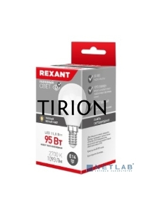 Лампа светодиодная Шарик (GL) 11,5 Вт E14 1093 лм 2700 K теплый свет REXANT