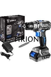 Дрель-шуруповерт Deko Sharker 063-4037, Аккумуляторная, 20 В, 2 Ач