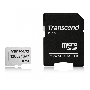 Флеш карта Transcend Micro SecureDigital 128Gb MicroSDXC Class 10 UHS-I U3, SD adapter}(TS128GUSD300S-A)
