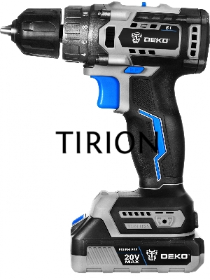 Дрель-шуруповерт Deko Sharker 063-4037, Аккумуляторная, 20 В, 2 Ач