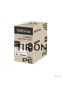 Кабель информационный WRline WR-UTP-4P-C5E-PE-BK кат.5E U/UTP 4X2X24AWG PE внешний 305м черный
