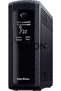Источник бесперебойного питания UPS CyberPower VP1200EILCD  Line-Interactive 1200VA/720W USB/RS-232/RJ11/45  (4 + 4 IEC С13)