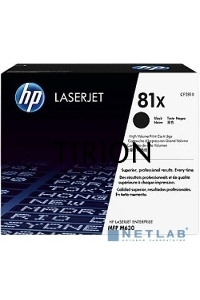 Тонер Картридж HP 81X CF281X черный для HP LJ Pro M630dn/f/h/z (25000стр.)