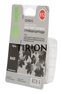 Картридж струйный Cactus CS-PG512 черный (14 мл) для Canon Pixma iP2700/MP240/MP250/MP260/MP270/MP272/MP280/MP480/MP490/MP492/MP495/MX320/MX330/MX340/MX350
