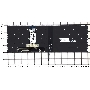 Клавиатура для ноутбука Lenovo Legion Y520 Y520-15IKB черная без рамки, белая подсветка