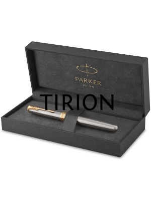 Ручка перьевая Parker Sonnet Core F527 (CW1931504) Stainless Steel GT F сталь нержавеющая подар.кор.