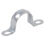 Скоба IEK CMAT11-21-010 двухлапковый 21мм оцинкованная сталь белый (упак.:10шт)