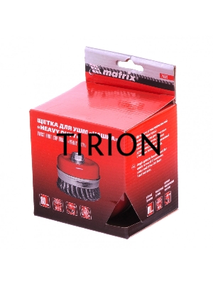 Щетка для УШМ Heavy Duty, 80 мм, М14, Чашка, крученая проволока 0,5 мм// Matrix