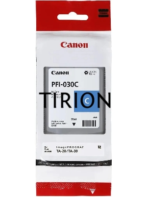 Картридж CANON  Pigment Ink PFI-030 Cyan голубой (55 мл) для Canon imagePROGRAF TM-240, TM-340
