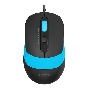 Мышь проводная A4Tech Fstyler FM10 черный/синий, 1600 dpi, USB, кнопки - 4