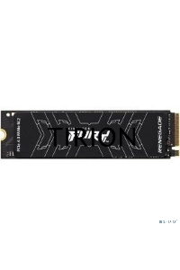 Накопитель SSD M.2 Kingston 1000Gb Fury Renegade <SFYRS/1000G> (PCI-E 4.0 x4, up to 7300/6000Mbs, 1000000 IOPS, 3D TLC, NVMe, 1000TBW, Phison E18, 22х80mm, LP graphen heatsink)
