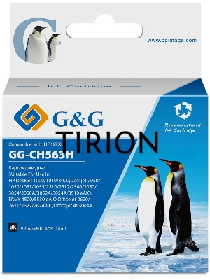 Картридж струйный G&G GG-CH563H черный (18мл) для HP DJ 1050/2050/2050s