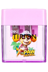 Точилка для карандашей ручная Deli EH551 Paw Patrol 2 отверстия пластик ассорти дисплей