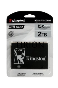 Накопитель SSD Kingston KC600, 2Tb, SATA III, 2.5