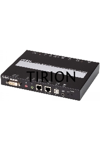 Удлинитель, KVM+DVI, управление по IP, Rackmount/Desktop, 10/100 Base-T, с KVM-шнурами PS2 1х1.2м.;USB 1x1.2м., TCP/IP, (Virtual Media;WIN98SE/ME/2000/XP/FREE-BSD/LINUX 7.0 или выше;1600x1200 60Hz;)/ 1-Local/Remote Share Access Single Port DVI KVM over IP
