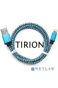 Кабель USB 2.0 Cablexpert CC-ApUSB2bl1m, AM/Lightning 8P, 1м, нейлоновая оплетка, алюминиевые разъемы, синий, пакет