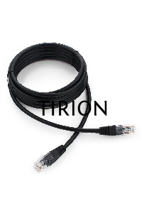 Патч-корд UTP Cablexpert PP12-3M/BK 5e, 3м, литой, многожильный (черный)