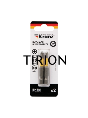 Бита для шуруповерта KRANZ PH1х50 мм (2 шт./уп.)