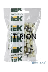 Наконечник-гильза изол. Е1012 10кв.мм (уп.100шт) ИЭК UGN10-010-07-12