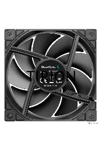 Вентилятор для корпуса DEEPCOOL FD12 черный, 120 мм, 2050 об/мин, 27.6 дБ, 4 pin