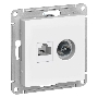 Механизм розетки 2-м ATLAS DESIGN комп. RJ45 кат.5E+TV бел. SchE ATN000189