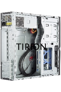 Компьютерный корпус с блоком питания 300Вт. Сase Foxline mATX Desktop 300W, 2xUSB3.0, 2xUSB2.0, toolless, Black, 8cm. fan, powercord