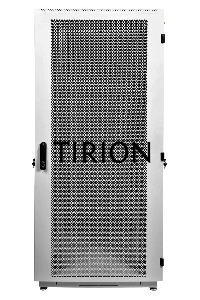 Шкаф телекоммуникационный напольный 42U (600x1000) дверь перф. 2шт, черный