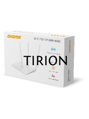 Роутер беспроводной Digma DWR-N302 N300 10/100BASE-TX белый (упак.:1шт)