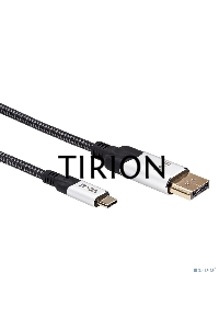 Кабель-адаптер VCOM USB 3.1 Type-Cm --> DP(m) 8K@60Hz, 1.8m , Alumi Shell,